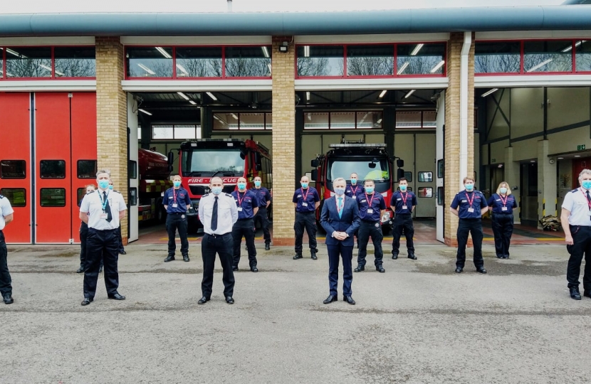 Rob Butler outside the Fire Station