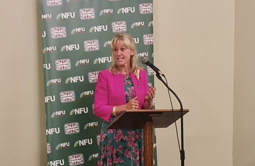 NFU President Minette Batters gives speech