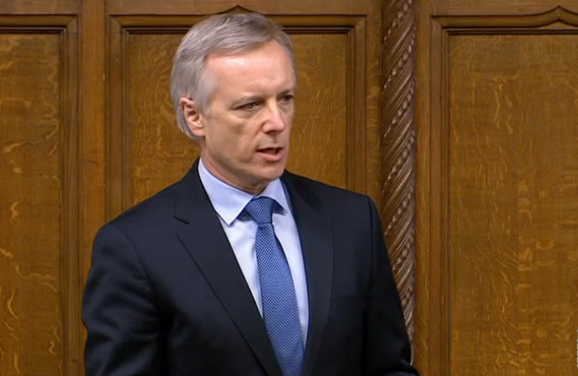 Rob speaking in the House of Commons