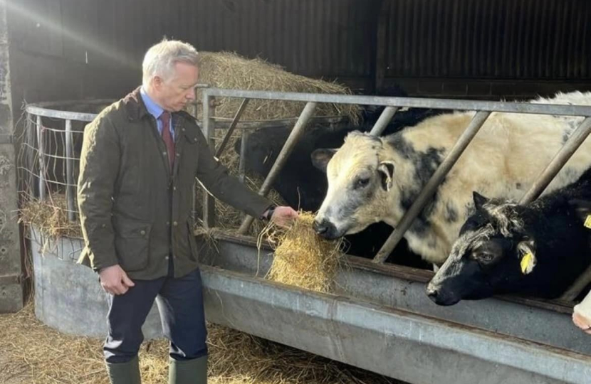 Rob visiting a diary farm