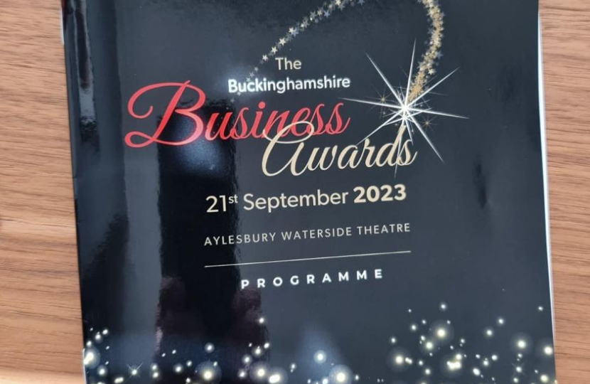 Bucks Business Awards booklet