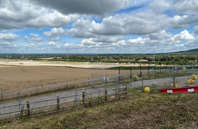 Damage caused by HS2 construction near Wendover