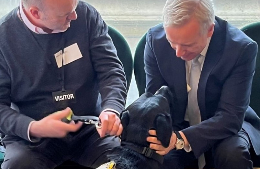 Rob with Guide Dogs UK