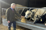 Rob visiting a diary farm