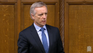 Rob speaking in the House of Commons