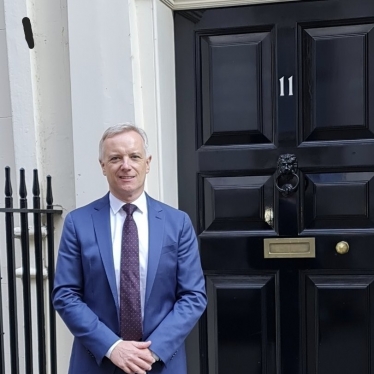 Rob Butler outside No 11 Downing Street